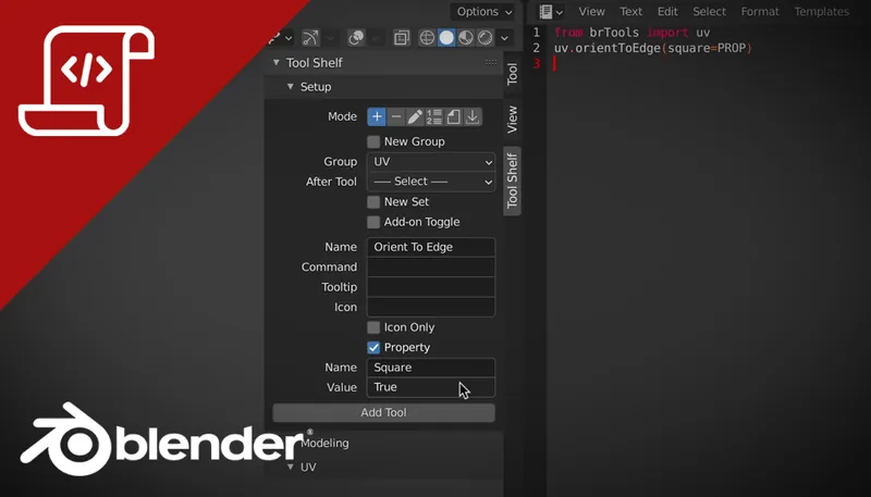 toolShelf for Blender